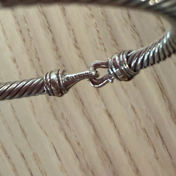David Yurman Silver Cable Bracelet - Picture 4 of 6